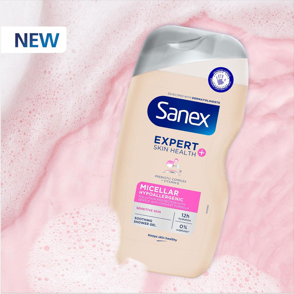 Sanex Expert Skin Health Micellar Hypoallergenic Soothing Shower Gel