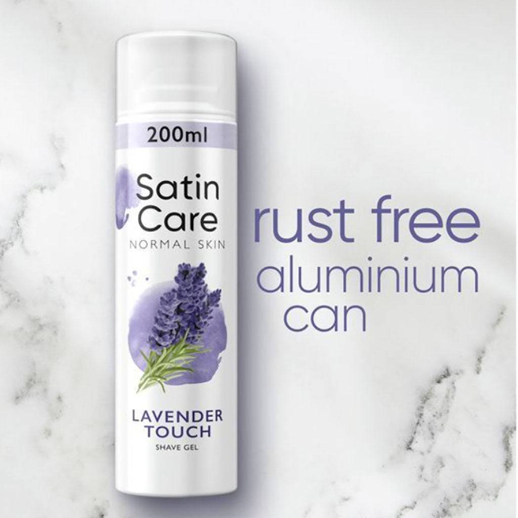 Gillette Satin Care Lavender Touch Shave Gel For Women