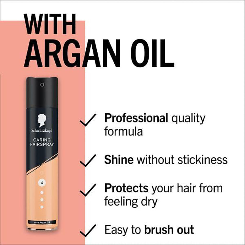 Schwarzkopf Style And Repair With Argan Oil Caring Hairspray 4
