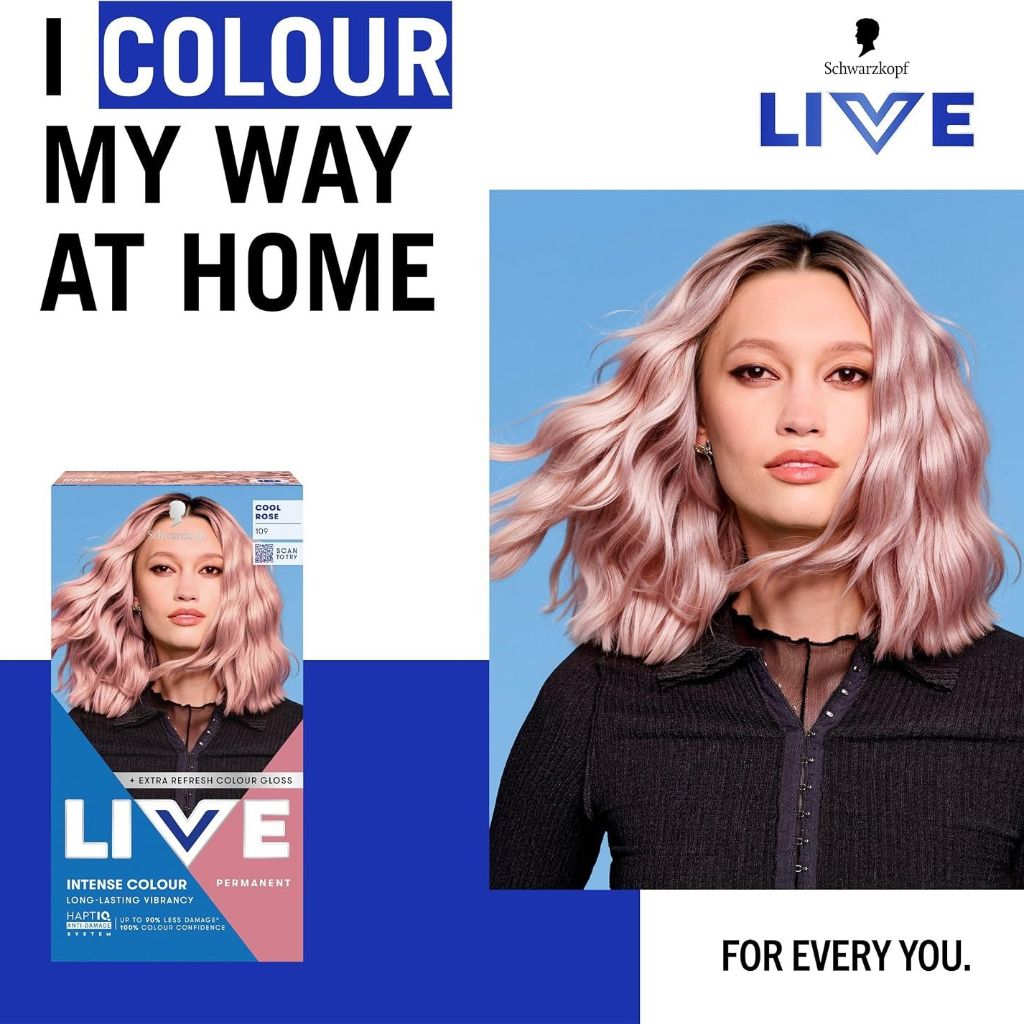 Schwarzkopf Live Intense Permanent Colour 109 Cool Rose