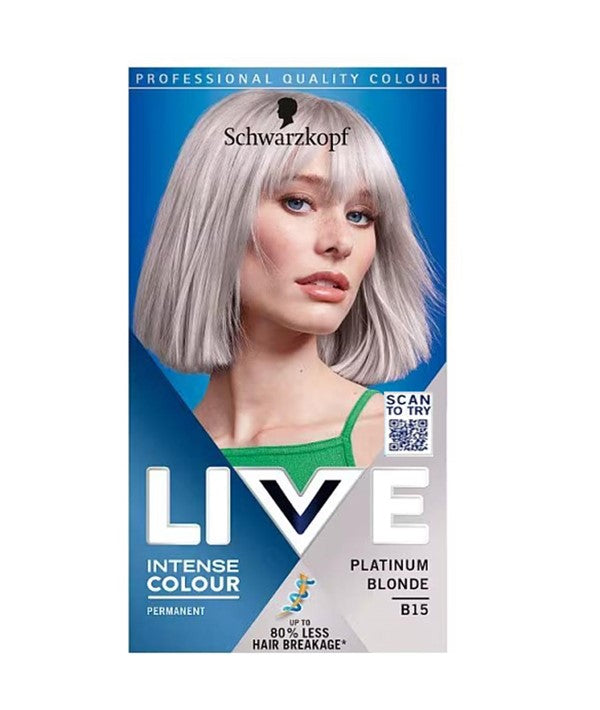 Schwarzkopf Live Intense Permanent Colour B15 Platinum Blonde