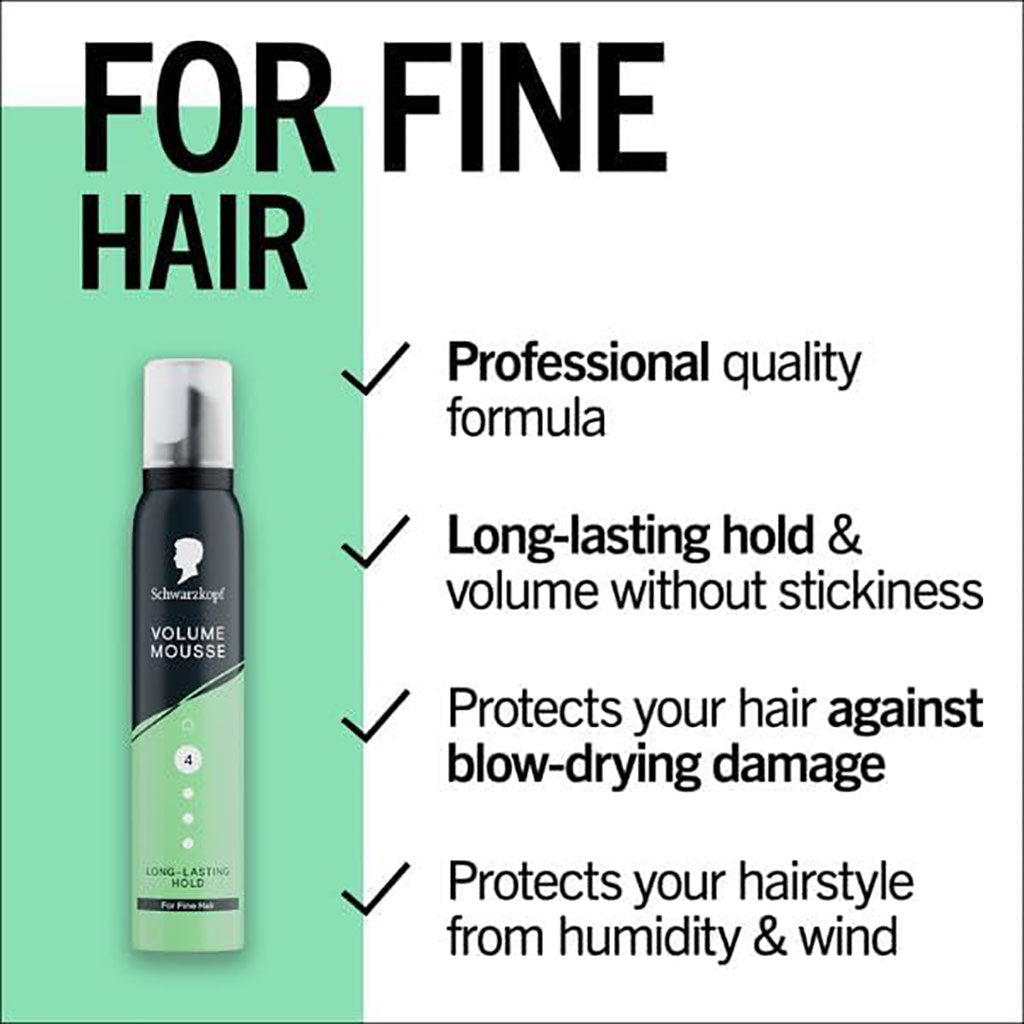 Schwarzkopf Long Lasting Hold Volume Mousse 4
