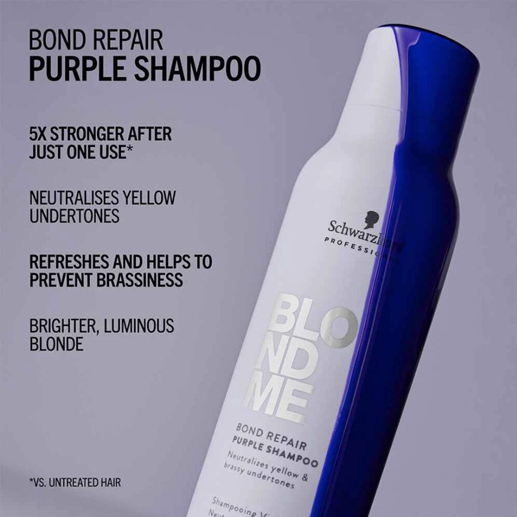 Schwarzkopf Blondme Bond Repair Purple Shampoo