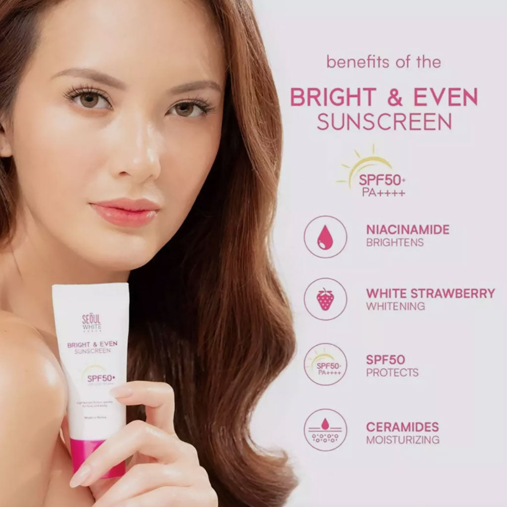 Seoul White Bright And Even Sunscreen SPF50