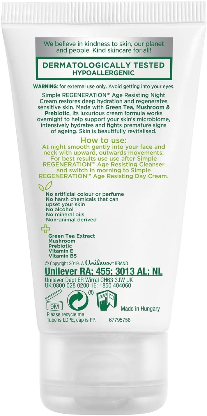 Simple Age Resisting Night Cream