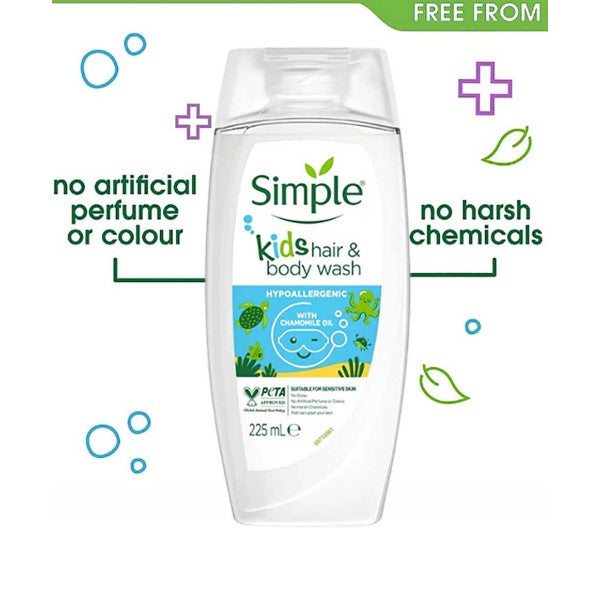 Simple Kids Hair And Body Wash With Chamomile Oil