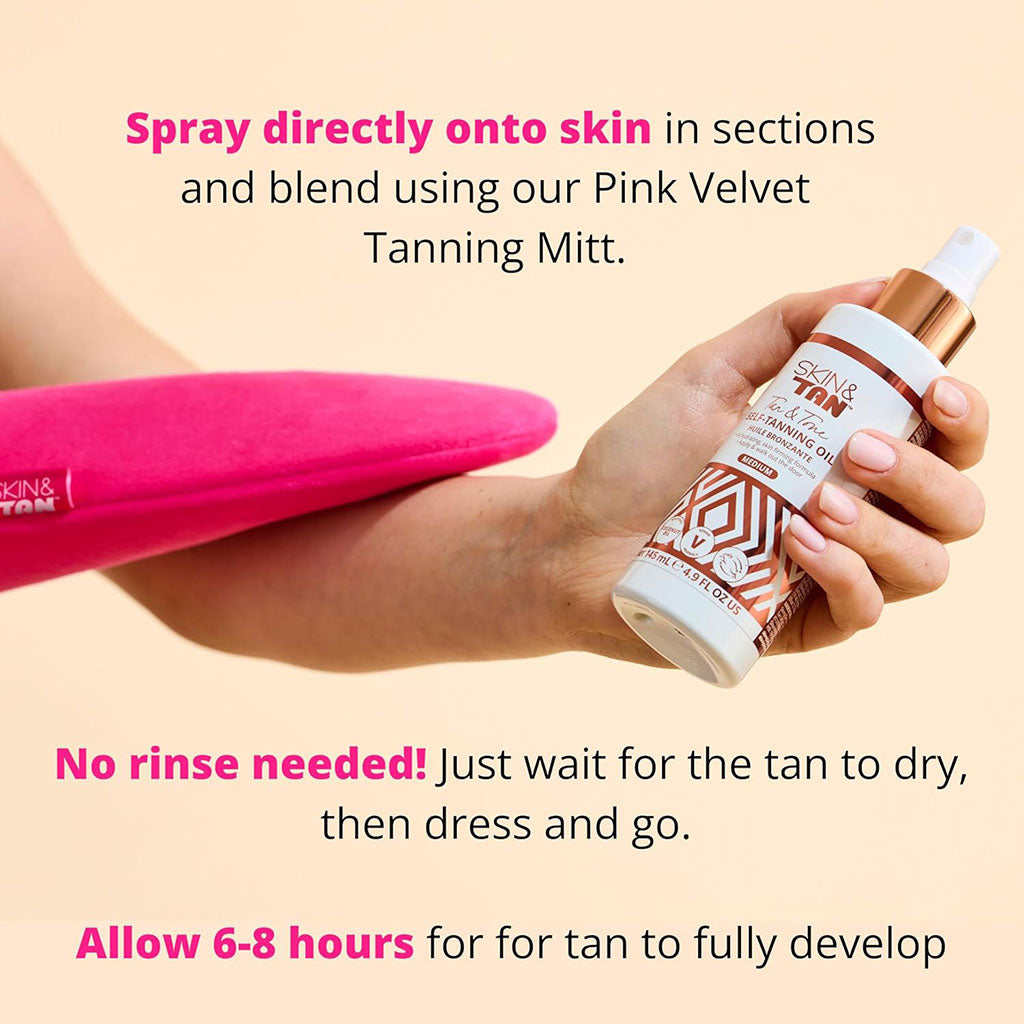 Skinny Tan And Tone Self Tanning Oil Medium