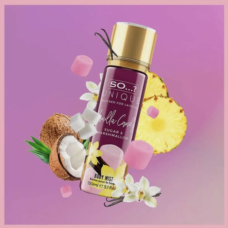 So Fragrance So Unique Vanilla Candy Sugar And Marshmallow Body Mist