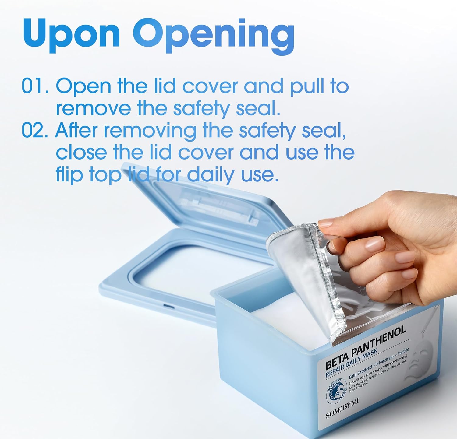 Some By Mi Beta Panthenol Repair Daily Mask in a 370ml jar, featuring a creamy texture suitable for skin hydration and repair.