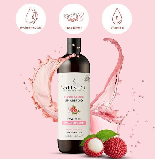 Sukin Smooth And Shine Lychee And Guava Hydrating Shampoo