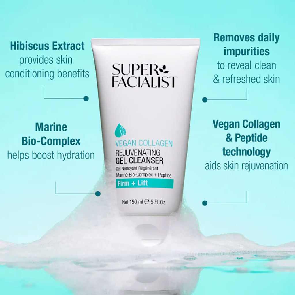 Super Facialist Vegan Collagen Rejuvenating Gel Cleanser