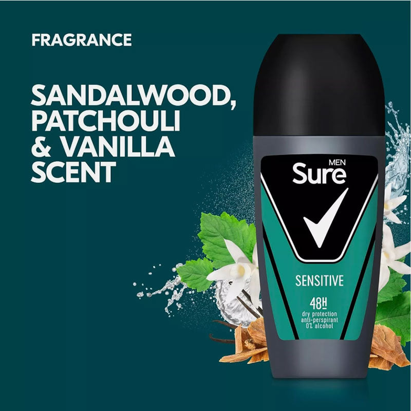 Sure Men Sensitive 48H Protection Deodorant Roll On