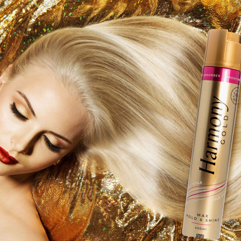 Three Pears Harmony Gold Max Hold And Shine Spray