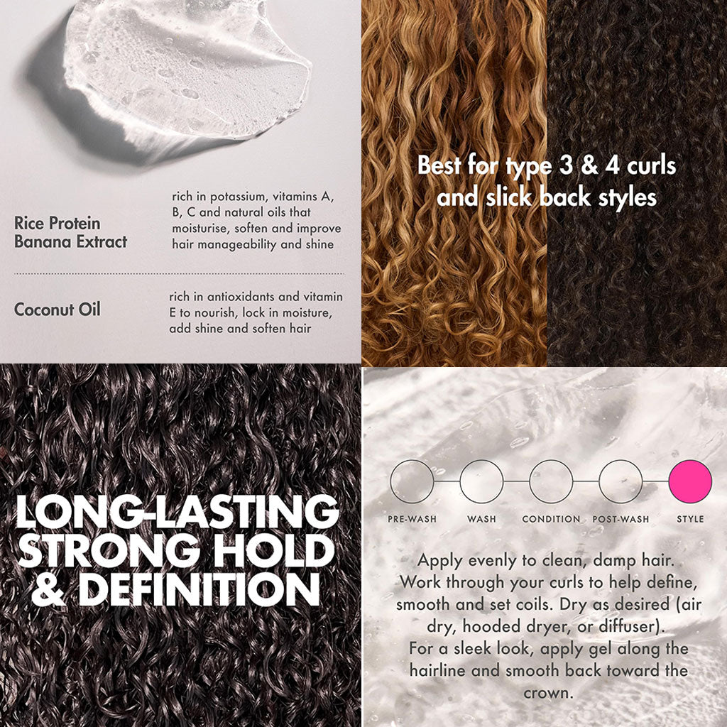 Umberto Giannini Banana Jelly Anti Frizz Strong Hold Styling Gel