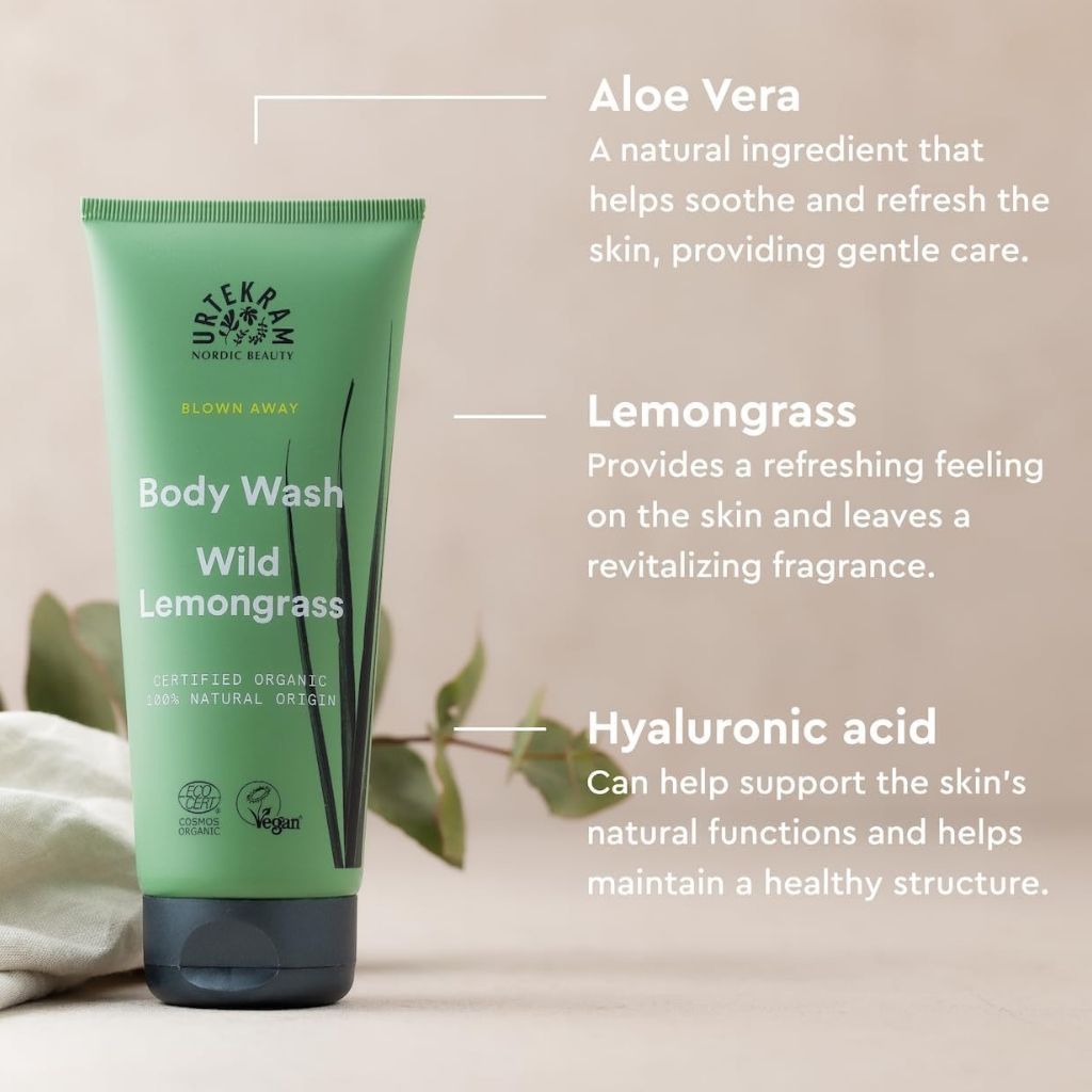 Urtekram Blown Away Wild Lemongrass Body Wash