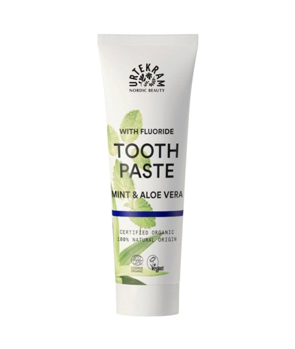 Urtekram Fluoride Free Mint And Aloe Vera Tooth Paste
