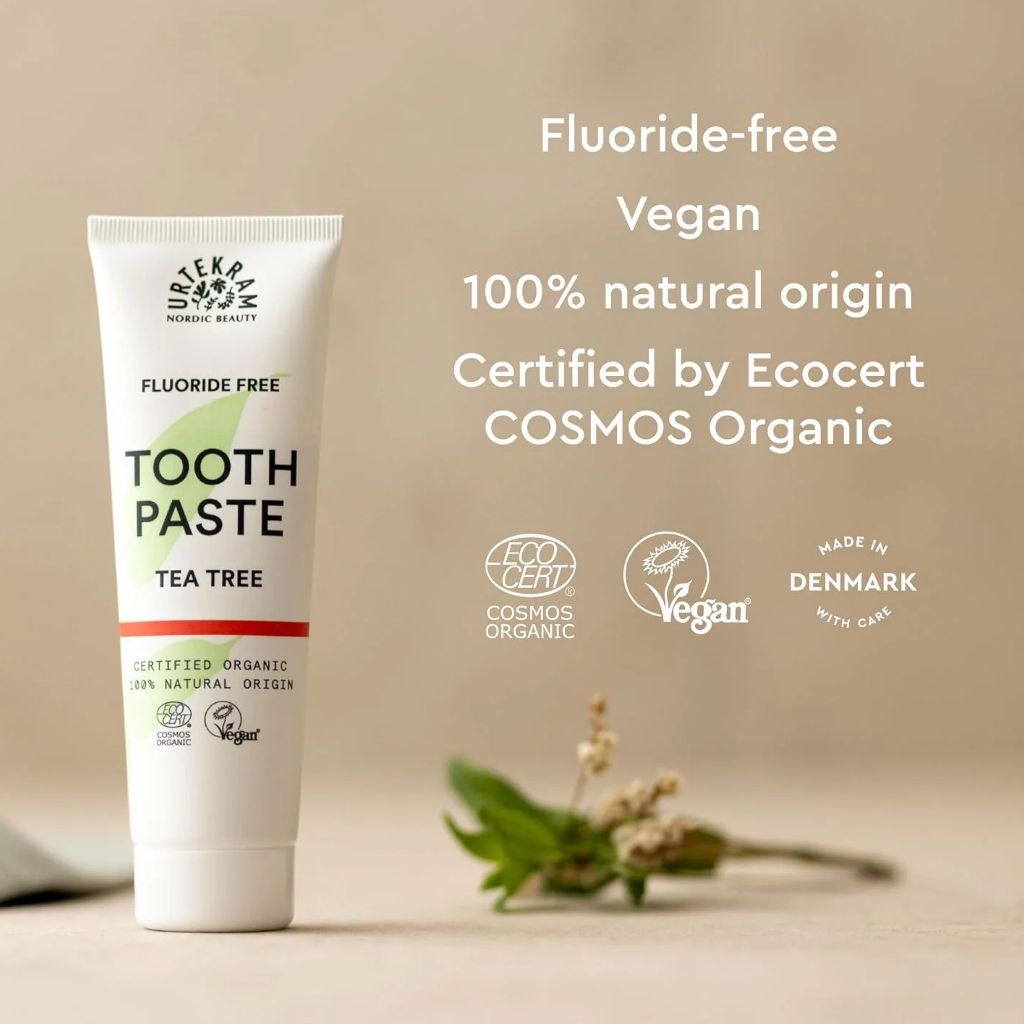 Urtekram Fluoride Free Tea Tree Tooth Paste