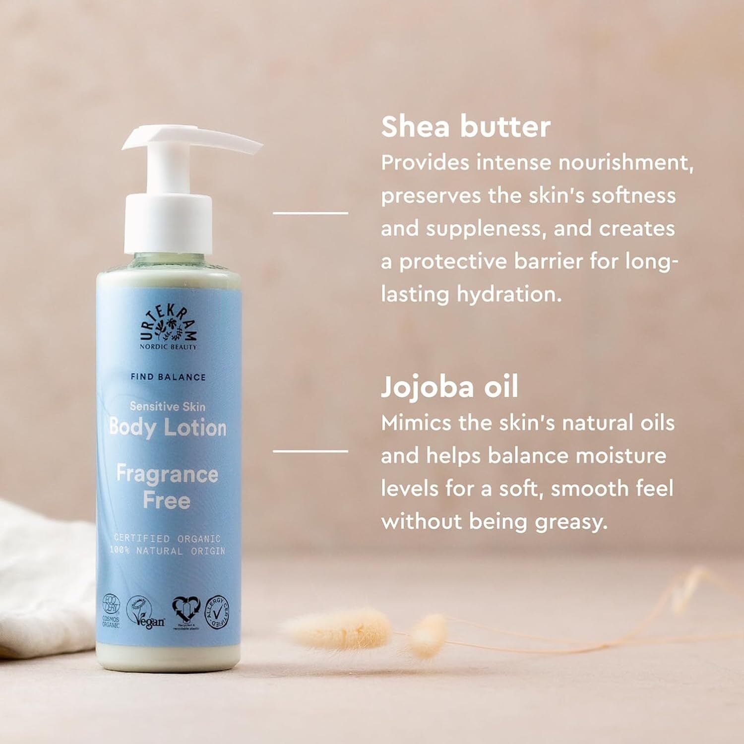 Urtekram Fragrance Free Sensitive Skin Body Lotion
