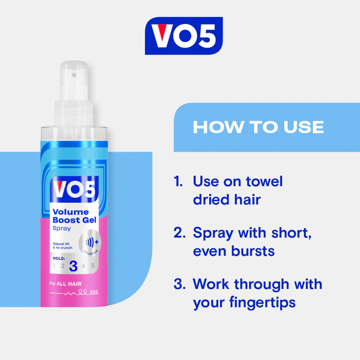 VO5 Volumen-Boost-Gel-Spray