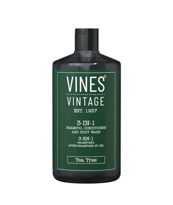 PBS Beauty Vines Vintage 3 In 1 Tea Tree Shampoo Conditioner And Body Wash