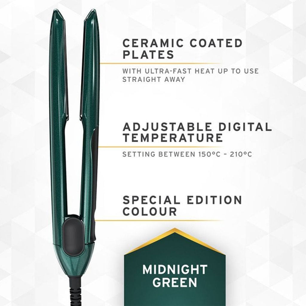 Wahl Effortlessly Pro Glide Hair Straightener Midnight Green ZY155