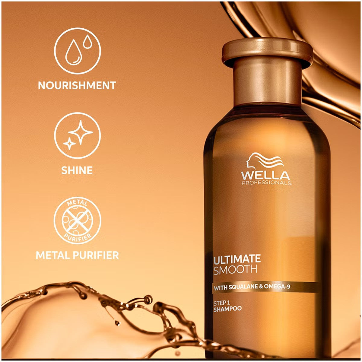 Wella Ultimate Smooth With Squalane And Omega 9 Shampoo