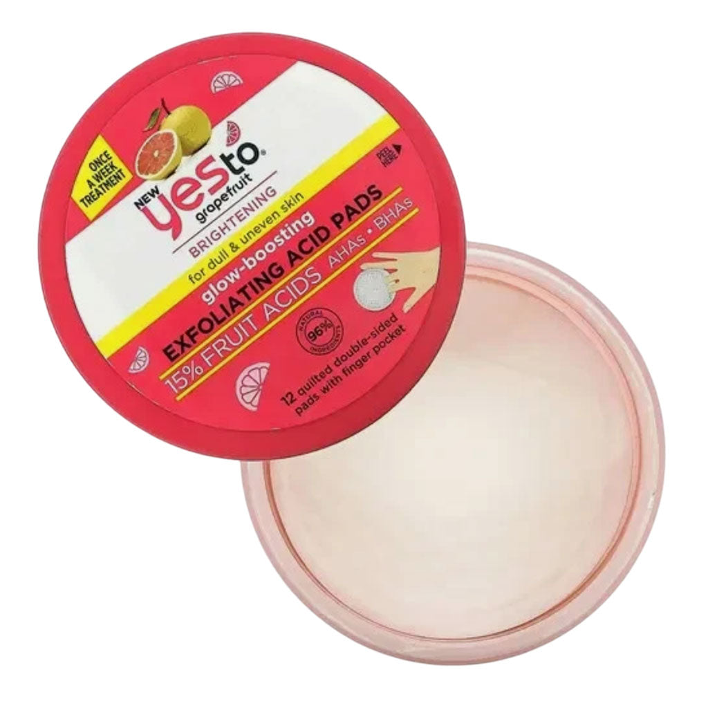 Yes To Grapefruit Glow Boosting Exfoliating Acid Pads