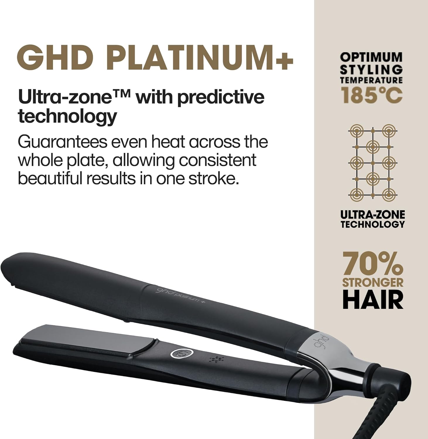 GHD Platinum+ Professional Smart Styler Black