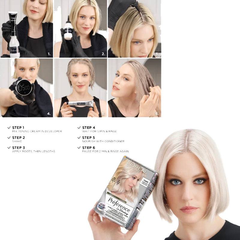 Loreal Preference Le Blonding Acidic Toner Platinum Ice