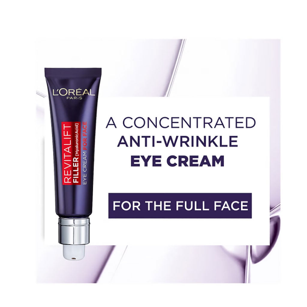 Loreal Revitalift Filler Hyaluronic Acid Eye Cream For Face