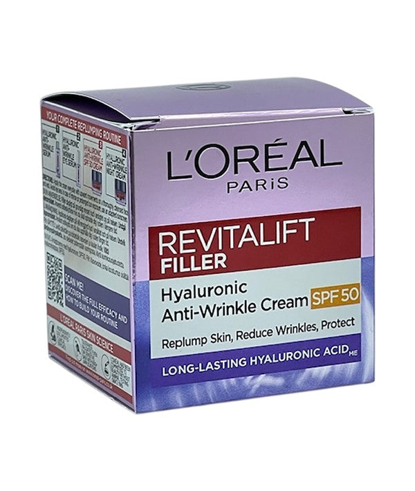 Loreal Revitalift Filler Hyaluronic Anti Wrinkle Cream SPF50