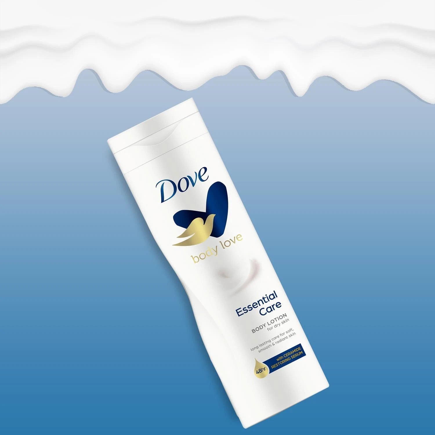Lotion corporelle essentielle nourrissante pour peaux sèches