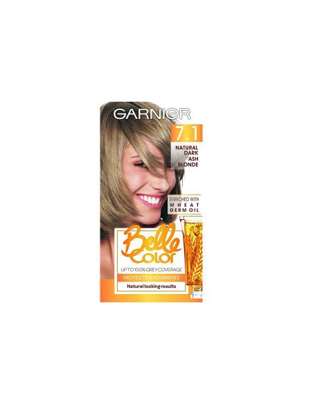 GarnierBelle Color Creme Permanent 7.1 Natural Dark Ash Blonde GarnierBelle Color Creme Permanent 7.1 Natural Dark Ash Blonde