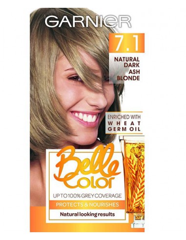 GarnierBelle Color Creme Permanent 7.1 Natural Dark Ash Blonde GarnierBelle Color Creme Permanent 7.1 Natural Dark Ash Blonde