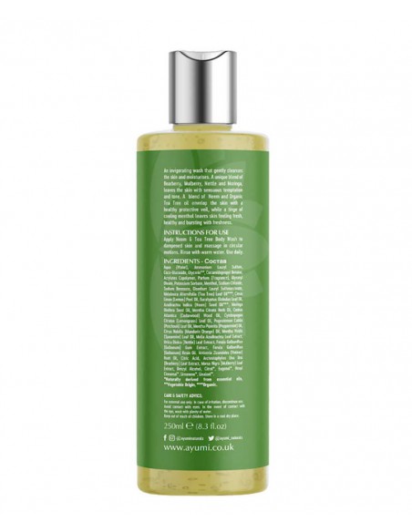 Ayumi Naturals Neem And Tea Tree Body Wash Ayumi Naturals Neem And Tea Tree Body Wash