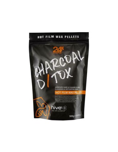 24K Collection Charcoal D Tox Hot Film Wax Pellets