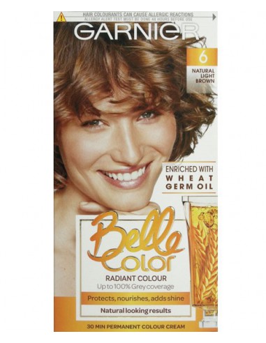 Belle Color Creme Permanent 6 Natural Light Brown Belle Color Creme Permanent 6 Natural Light Brown