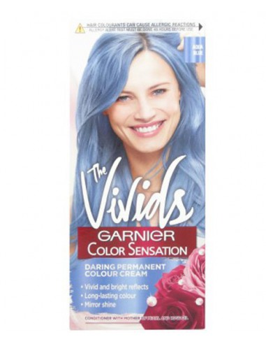 The Vivids Color Sensation Daring Permanent Hair Color Cream Aqua Blue The Vivids Color Sensation Daring Permanent Hair Color Cream Aqua Blue