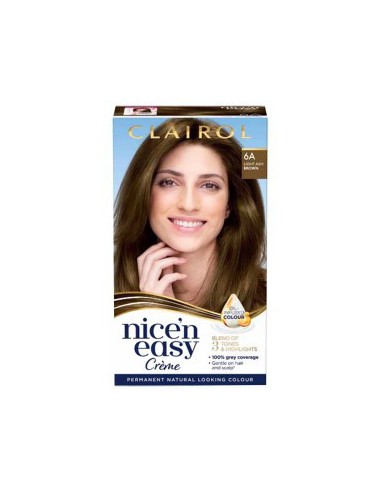 Clairol Nice N Easy Permanent Colors 6A Natural Light Ash Brown