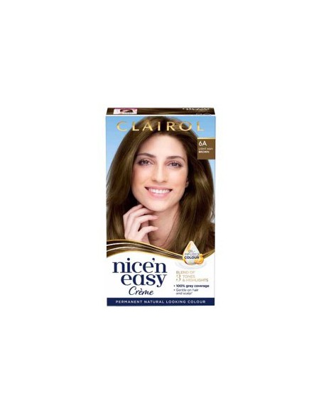 Clairol Nice N Easy Permanent Colors 6A Natural Light Ash Brown Clairol Nice N Easy Permanent Colors 6A Natural Light Ash Brown