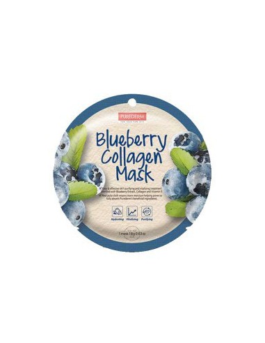 Purederm Blueberry Collagen Mask