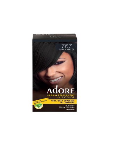 Adore Cream Permanent Hair Color Black Valvet 767