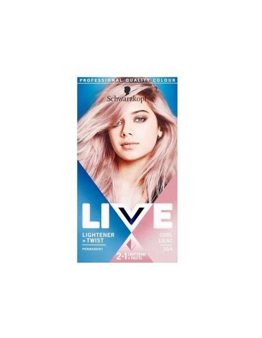 Live Lightener Plus Twist Permanent Colour  104 Cool Lilac