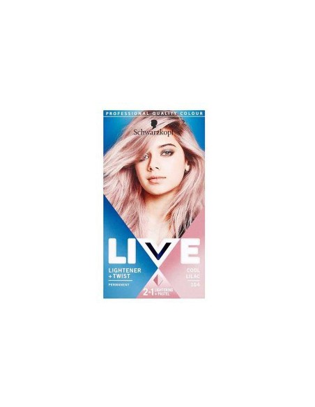 Live Lightener Plus Twist Permanent Colour 104 Cool Lilac Live Lightener Plus Twist Permanent Colour 104 Cool Lilac