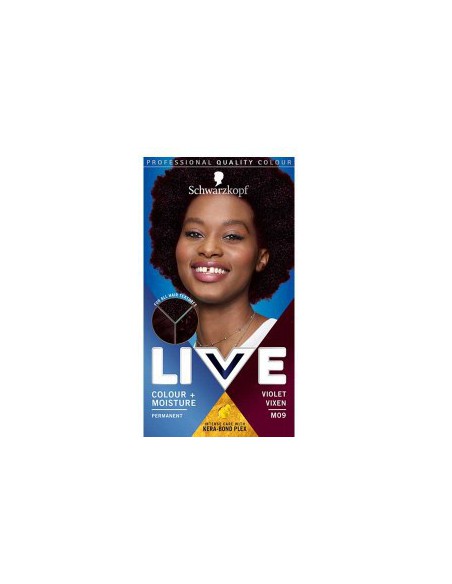 Live Colour Plus Moisture Permanent Hair Colour Violet Vixen M09 Live Colour Plus Moisture Permanent Hair Colour Violet Vixen M09