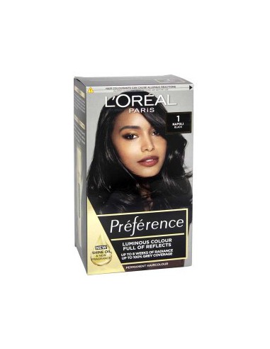 Loreal Paris Preference Hair Color 1 Napoli Black