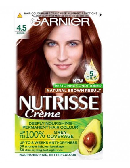 Nutrisse Creme Permanent Nourishing Hair Colour 4.5 Auburn Nutrisse Creme Permanent Nourishing Hair Colour 4.5 Auburn