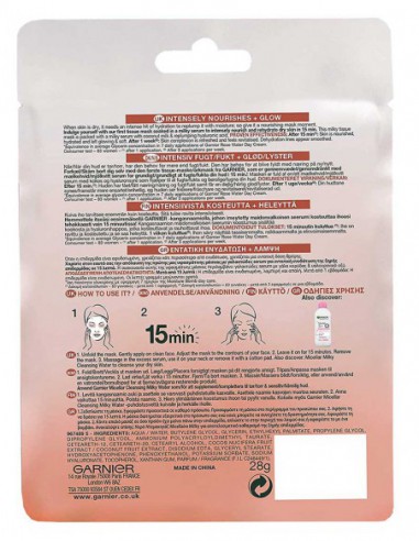 Nutri Bomb Milky Tissue Mask With Coconut Nutri Bomb Milky Tissue Mask With Coconut