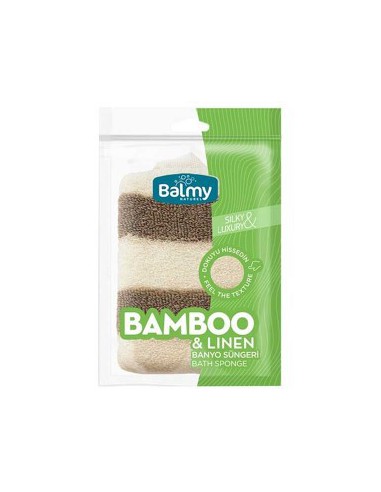 Bamboo And Linen Bath Sponge