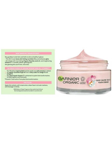 Organic Rosy Glow 3 In 1 Youth Cream Organic Rosy Glow 3 In 1 Youth Cream